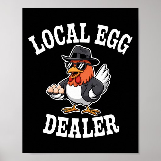 Lokaler Eierhändler-Verzeichnis Ostern Lustiger Hü Poster (Vorne)