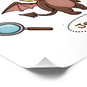 Lokaler Feldführer für Kryptide | Funny Monster Hu Poster (Ecke)