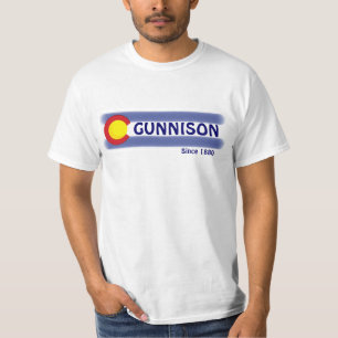 lokaler Flaggenwert von Gunnison Colorado T-Shirt