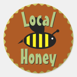 Lokaler Honey Jar individuell angepasst Runder Aufkleber