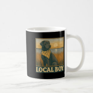 Lokaler Junge schwarzes Labor Jagd Hunde Marsch Sz Kaffeetasse