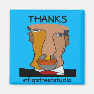 Lokaler Künstler, Dank, Text bearbeiten Magnet