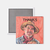 Lokaler Künstler, Dank, Text bearbeiten Magnet (Vorderseite/Rückseite)