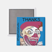 Lokaler Künstler, Dank, Text bearbeiten Magnet (Vorderseite/Rückseite)