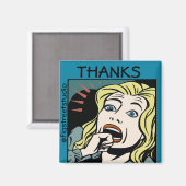 Lokaler Künstler, Dank, Text bearbeiten Magnet (Vorderseite/Rückseite)