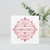 Lokaler Weihnachtsmarkt Einladung (Stehend Vorderseite)