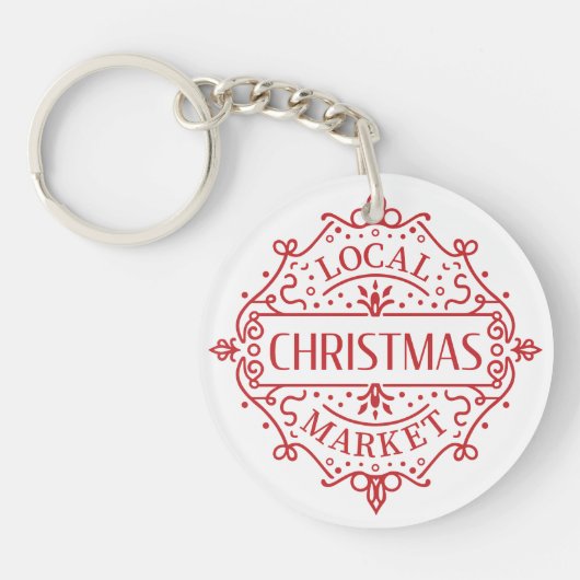 Lokaler Weihnachtsmarkt Schlüsselanhänger (Vorderseite)