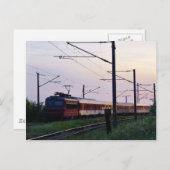 Lokaler Zug in Bulgarien Postkarte (Vorne/Hinten)