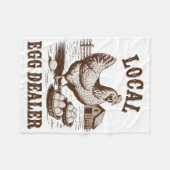 Lokales Eierhändler-Verzeichnis Ostern Lustiger Hü Fleecedecke (Vorderseite (Horizontal))