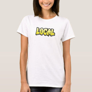 Lokales Graffiti-Stildesign, das lokale 1 T-Shirt