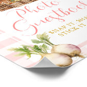 Lokales Grown Market Baby Shower Foto Gästebuch (Ecke)