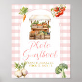 Lokales Grown Market Baby Shower Foto Gästebuch (Vorne)