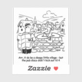 Lokales Villager Chat mit einem Besuch Rambler Aufkleber (Blatt)