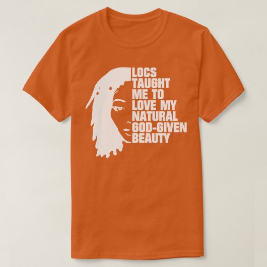 Lokalisiert das Zitat der Silhouette "Dreadlocks" T-Shirt (Design vorne)