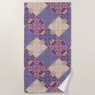 Lokanui hawaiian quilt plumeria strandtuch