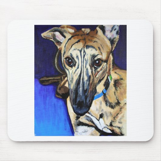 Loki - Lurcherhund Mousepad (Vorne)