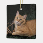 Loki mit Schlitten Keramikornament (Links)