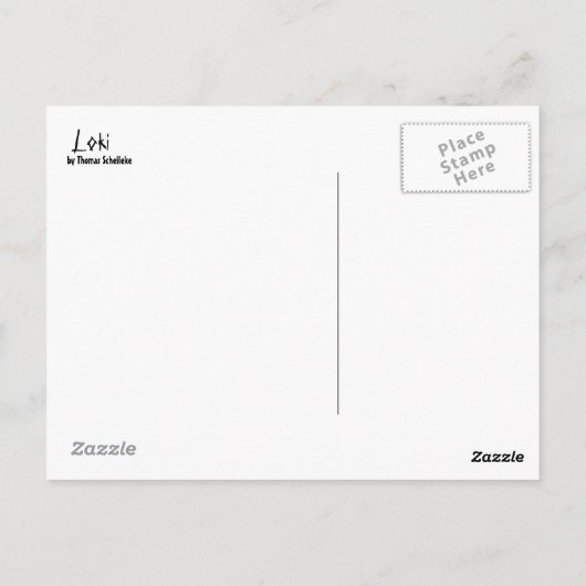 Loki Postkarte (Rückseite)