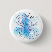 Loki-Symbol-Knopf Button (Vorderseite)