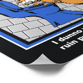 Loki "Toilet Trouble" Badezimmer Poster (Ecke)