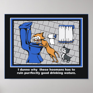 Loki "Toilet Trouble" Badezimmer Poster