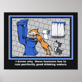 Loki "Toilet Trouble" Badezimmer Poster