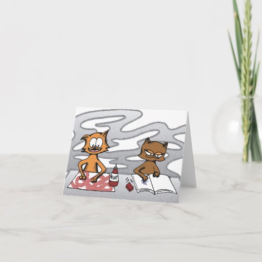 Loki- und Mayday-Paw-Malerei Karte (Vorderseite)