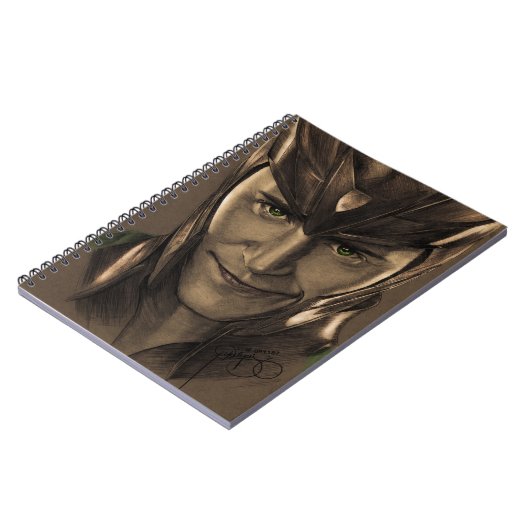 Loki Zeichnend Notizblock (Linke Seite)