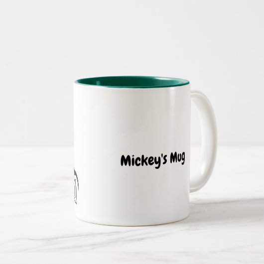 Lokis Buddies: Beagle Mickey Black Zweifarbige Tasse (VorderseiteRechts)