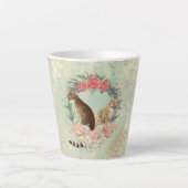 Lokis Buddies: Mika und Chidori Bengalische Katzen Milchtasse (Vorderseite)