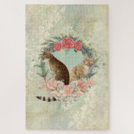 Lokis Buddies: Mika und Chidori Bengalische Katzen Puzzle