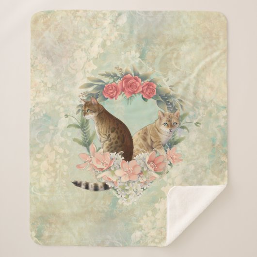 Lokis Buddies: Mika und Chidori Bengalische Katzen Sherpadecke (Vorderseite)