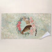 Lokis Buddies: Mika und Chidori Bengalische Katzen Strandtuch (Vorderseite)