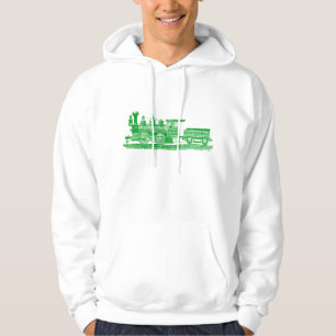 Lokomotive 02 - Grasgrün Hoodie