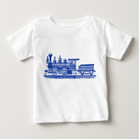 Lokomotive 02 - Navy Blue Baby T-shirt (Vorderseite)