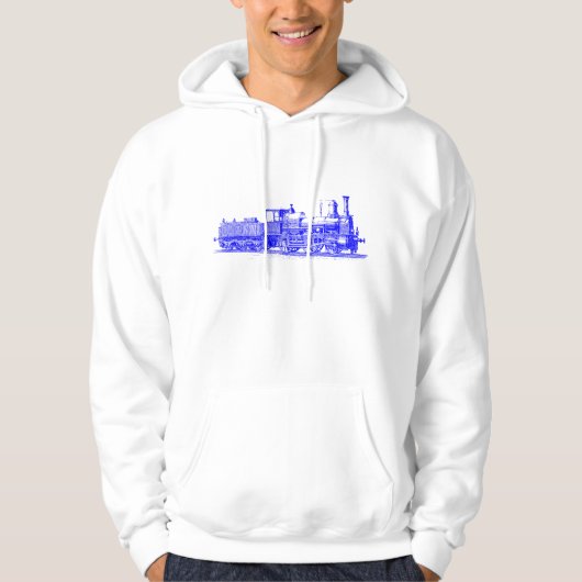Lokomotive - blau hoodie (Vorderseite)