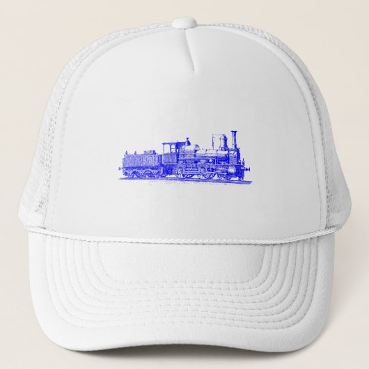 Lokomotive - blau truckerkappe (Vorderseite)
