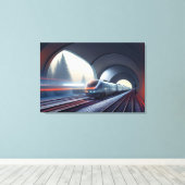 Lokomotive Canvas Print Leinwanddruck (Insitu (Holzboden))