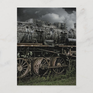 Lokomotive Dampf Motor Bahn Postkarte