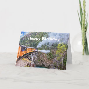 Lokomotive der Durango & Silverton Railroad auf ei Karte