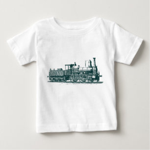 Lokomotive - Dunkelgrün Baby T-shirt