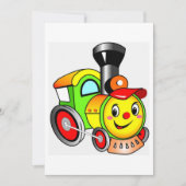 Lokomotive Einladung (Vorderseite)