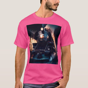 Lokomotive Eisenbahn Eisenbahn Eisenbahn AI Artwo T-Shirt