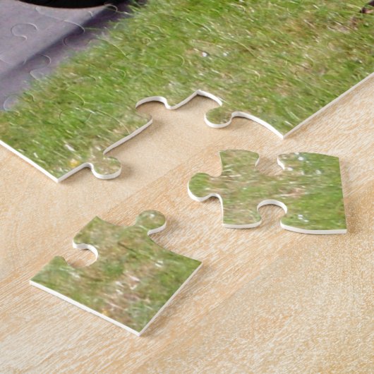 Lokomotive für den grünen Straßenzug Puzzle (Seite)