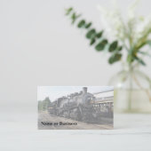 Lokomotive für den Vintagen Dampfzug Visitenkarte (Stehend Vorderseite)