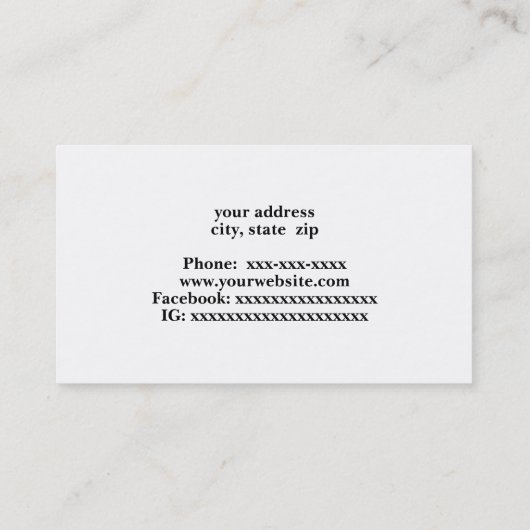 Lokomotive für den Vintagen Dampfzug Visitenkarte (Rückseite)