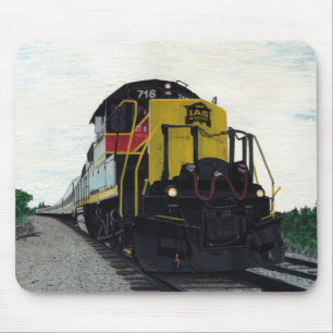 Lokomotive für Eisenbahnstrecken Mousepad