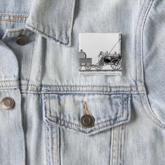 Lokomotive Georges Stephensons, "Rocket", 1829 Button (Beispiel)