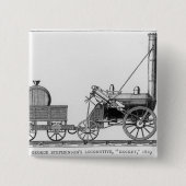 Lokomotive Georges Stephensons, "Rocket", 1829 Button (Vorderseite)