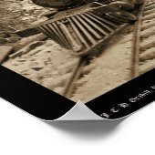 Lokomotive in Black Hills SD 1890 Poster (Ecke)